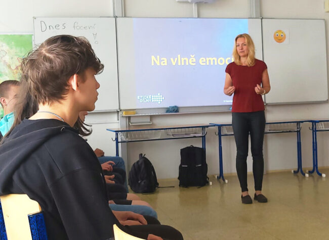 All is prepared. The program about emotions can begin.