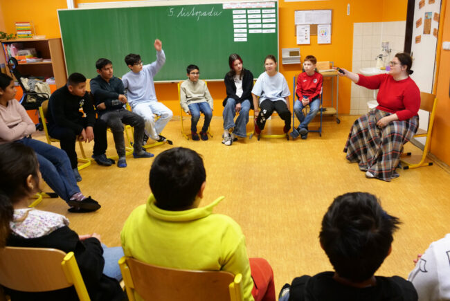 The program with the HY worker Hana Buskova is in full swing.