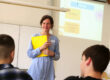 The HY worker Petra Dadakova and the children in the class are ready. The program on finance can begin.