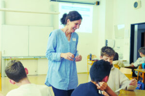 The children are to draw up a budget for a family.