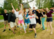 The excited winners of this year's outdoor activity.